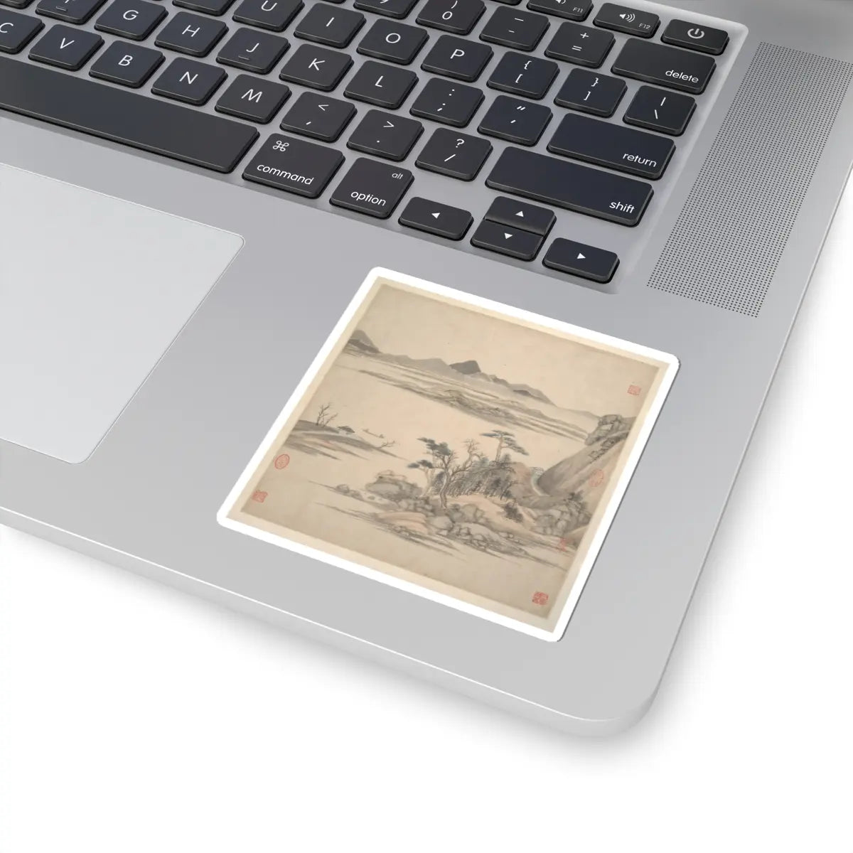 Wang Jian - Landscapes in the styles of ancient masters - 17th century v15 - STICKER Vinyl Kiss-Cut Decal