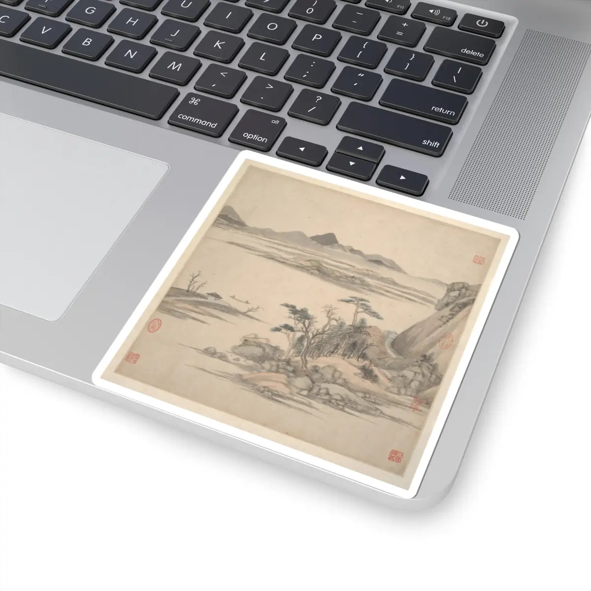 Wang Jian - Landscapes in the styles of ancient masters - 17th century v15 - STICKER Vinyl Kiss-Cut Decal