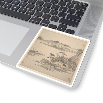Wang Jian - Landscapes in the styles of ancient masters - 17th century v15 - STICKER Vinyl Kiss-Cut Decal