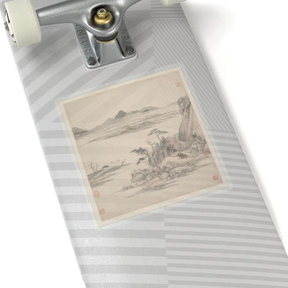 Wang Jian - Landscapes in the styles of ancient masters - 17th century v15 - STICKER Vinyl Kiss-Cut Decal