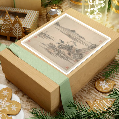 Wang Jian - Landscapes in the styles of ancient masters - 17th century v15 - STICKER Vinyl Kiss-Cut Decal