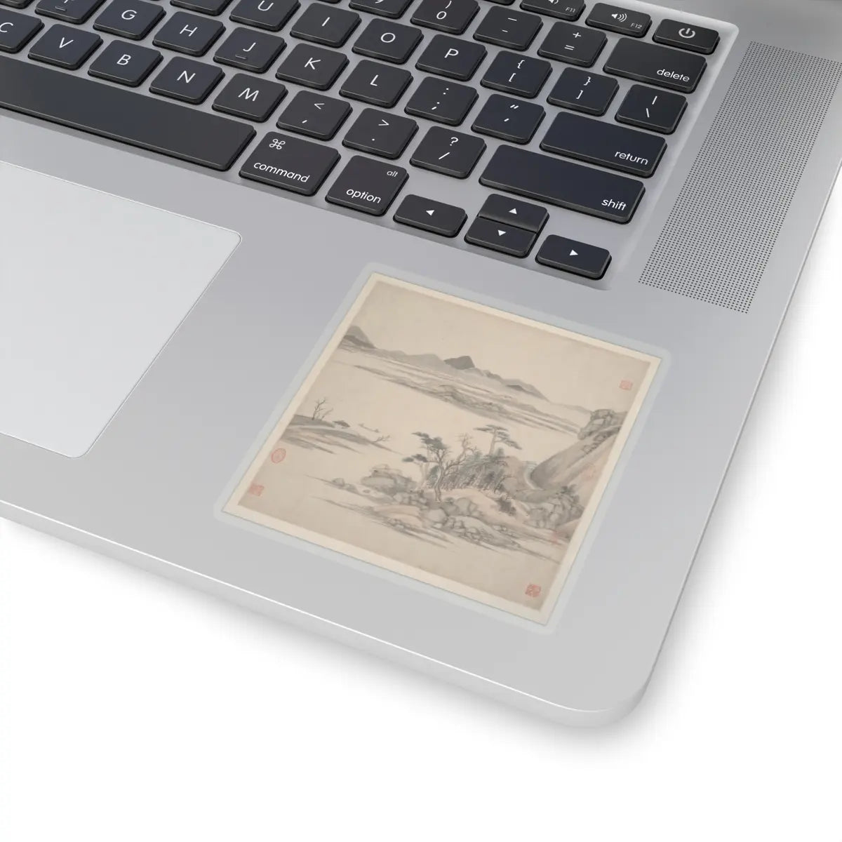 Wang Jian - Landscapes in the styles of ancient masters - 17th century v15 - STICKER Vinyl Kiss-Cut Decal