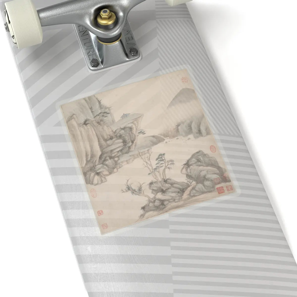 Wang Jian - Landscapes in the styles of ancient masters - 17th century v17 - STICKER Vinyl Kiss-Cut Decal