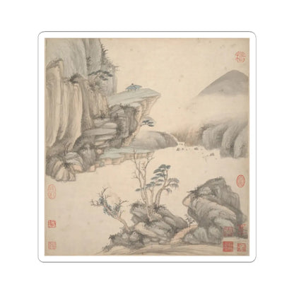 Wang Jian - Landscapes in the styles of ancient masters - 17th century v17 - STICKER Vinyl Kiss-Cut Decal