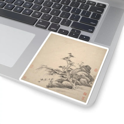Wang Jian - Landscapes in the styles of ancient masters - 17th century v19 - STICKER Vinyl Kiss-Cut Decal