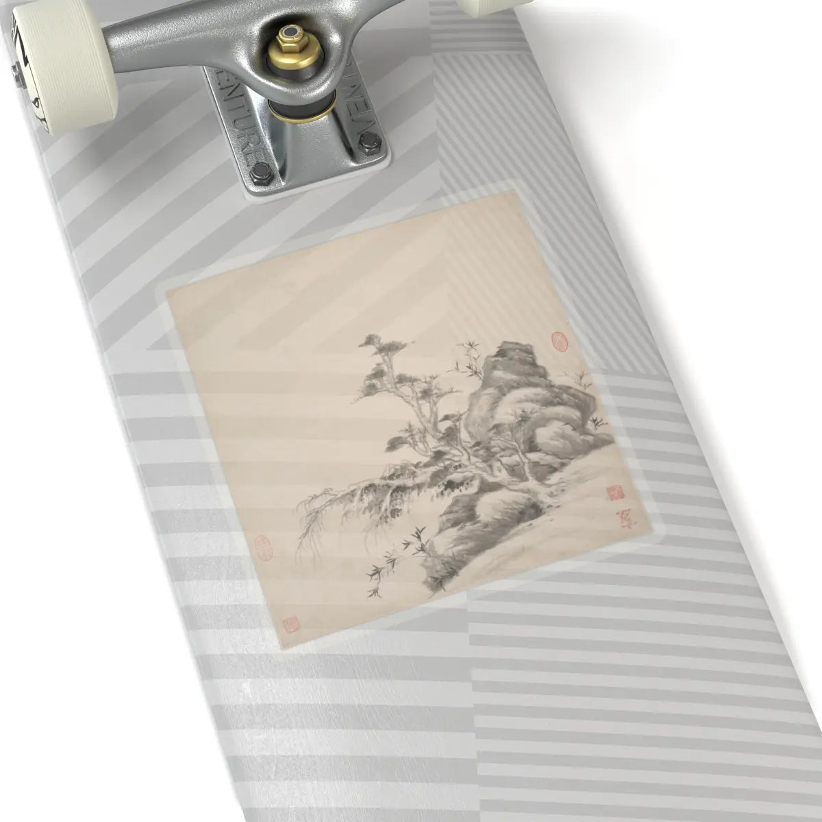 Wang Jian - Landscapes in the styles of ancient masters - 17th century v19 - STICKER Vinyl Kiss-Cut Decal