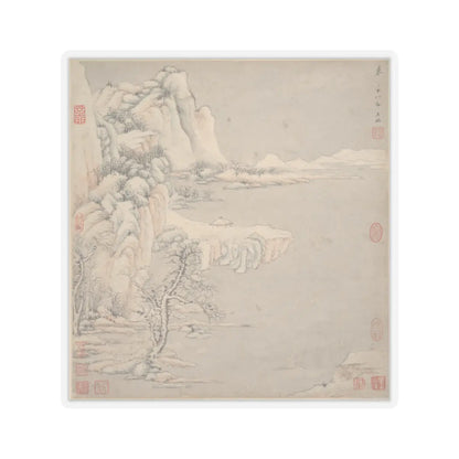 Wang Jian - Landscapes in the styles of ancient masters - 17th century v20 - STICKER Vinyl Kiss-Cut Decal