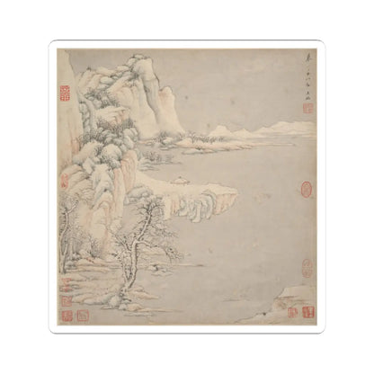 Wang Jian - Landscapes in the styles of ancient masters - 17th century v20 - STICKER Vinyl Kiss-Cut Decal