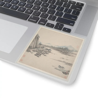 Wang Jian - Landscapes in the styles of ancient masters - 17th century v6 - STICKER Vinyl Kiss-Cut Decal