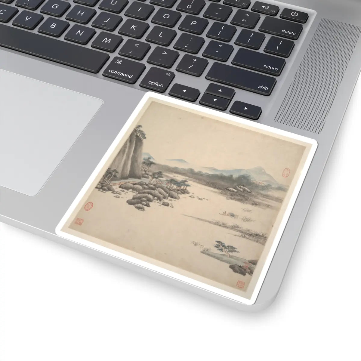 Wang Jian - Landscapes in the styles of ancient masters - 17th century v6 - STICKER Vinyl Kiss-Cut Decal
