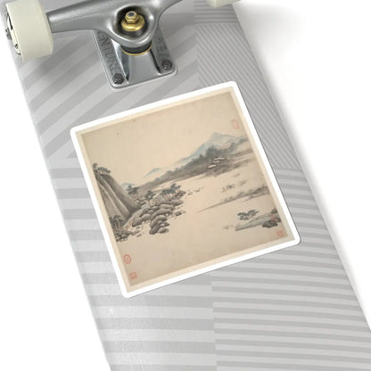 Wang Jian - Landscapes in the styles of ancient masters - 17th century v6 - STICKER Vinyl Kiss-Cut Decal
