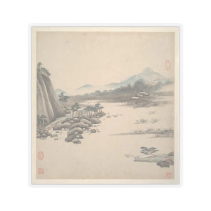 Wang Jian - Landscapes in the styles of ancient masters - 17th century v6 - STICKER Vinyl Kiss-Cut Decal