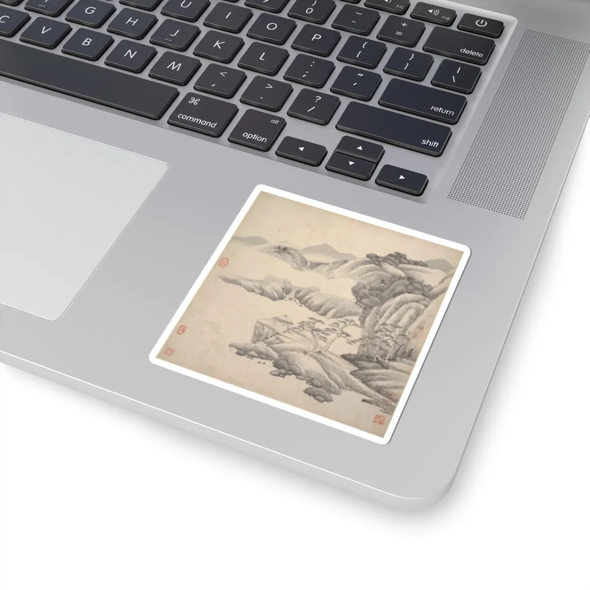 Wang Jian - Landscapes in the styles of ancient masters - 17th century v8 - STICKER Vinyl Kiss-Cut Decal