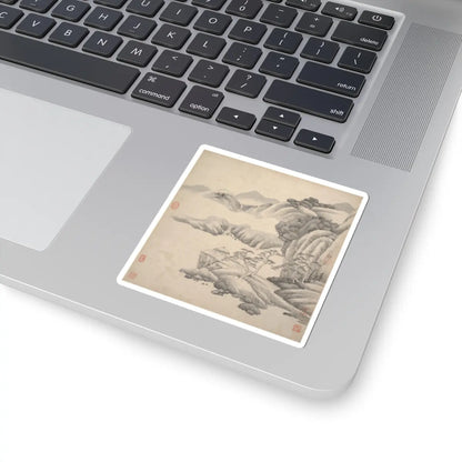 Wang Jian - Landscapes in the styles of ancient masters - 17th century v8 - STICKER Vinyl Kiss-Cut Decal