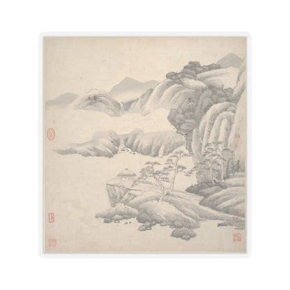 Wang Jian - Landscapes in the styles of ancient masters - 17th century v8 - STICKER Vinyl Kiss-Cut Decal