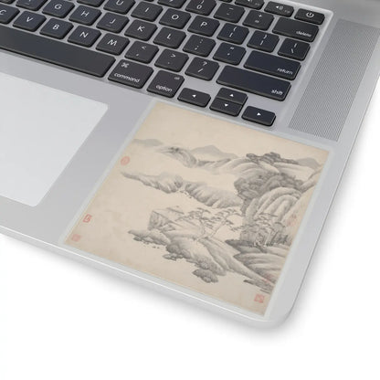 Wang Jian - Landscapes in the styles of ancient masters - 17th century v8 - STICKER Vinyl Kiss-Cut Decal