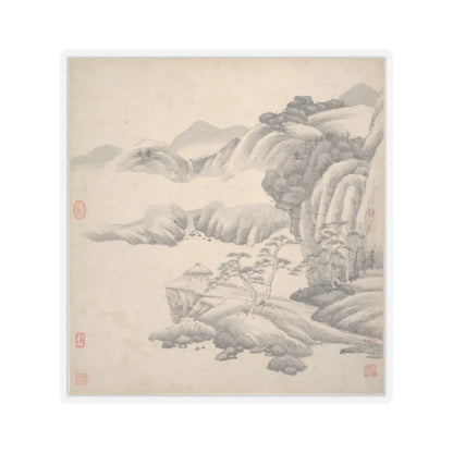 Wang Jian - Landscapes in the styles of ancient masters - 17th century v8 - STICKER Vinyl Kiss-Cut Decal