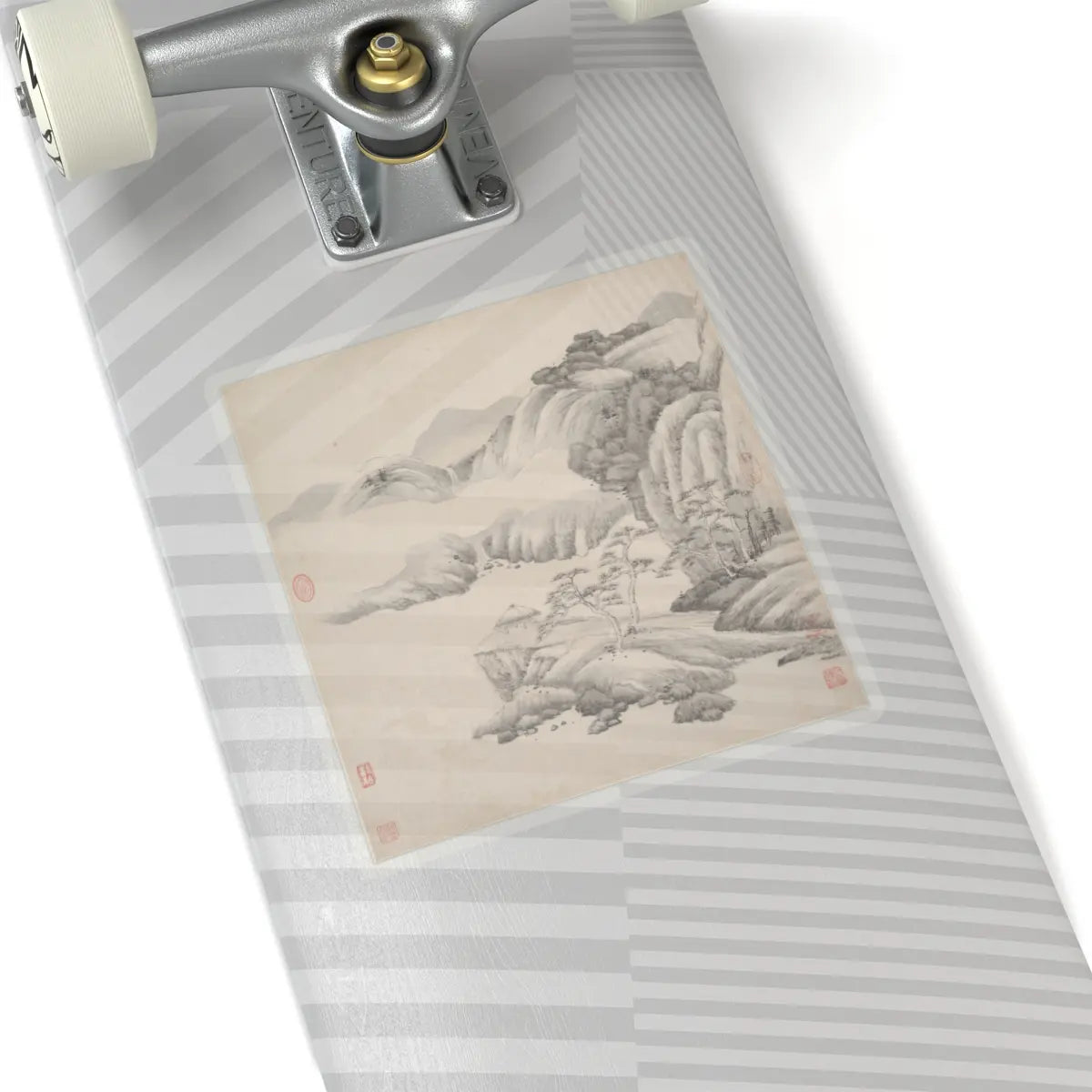 Wang Jian - Landscapes in the styles of ancient masters - 17th century v8 - STICKER Vinyl Kiss-Cut Decal
