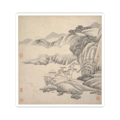 Wang Jian - Landscapes in the styles of ancient masters - 17th century v8 - STICKER Vinyl Kiss-Cut Decal