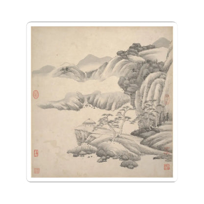Wang Jian - Landscapes in the styles of ancient masters - 17th century v8 - STICKER Vinyl Kiss-Cut Decal