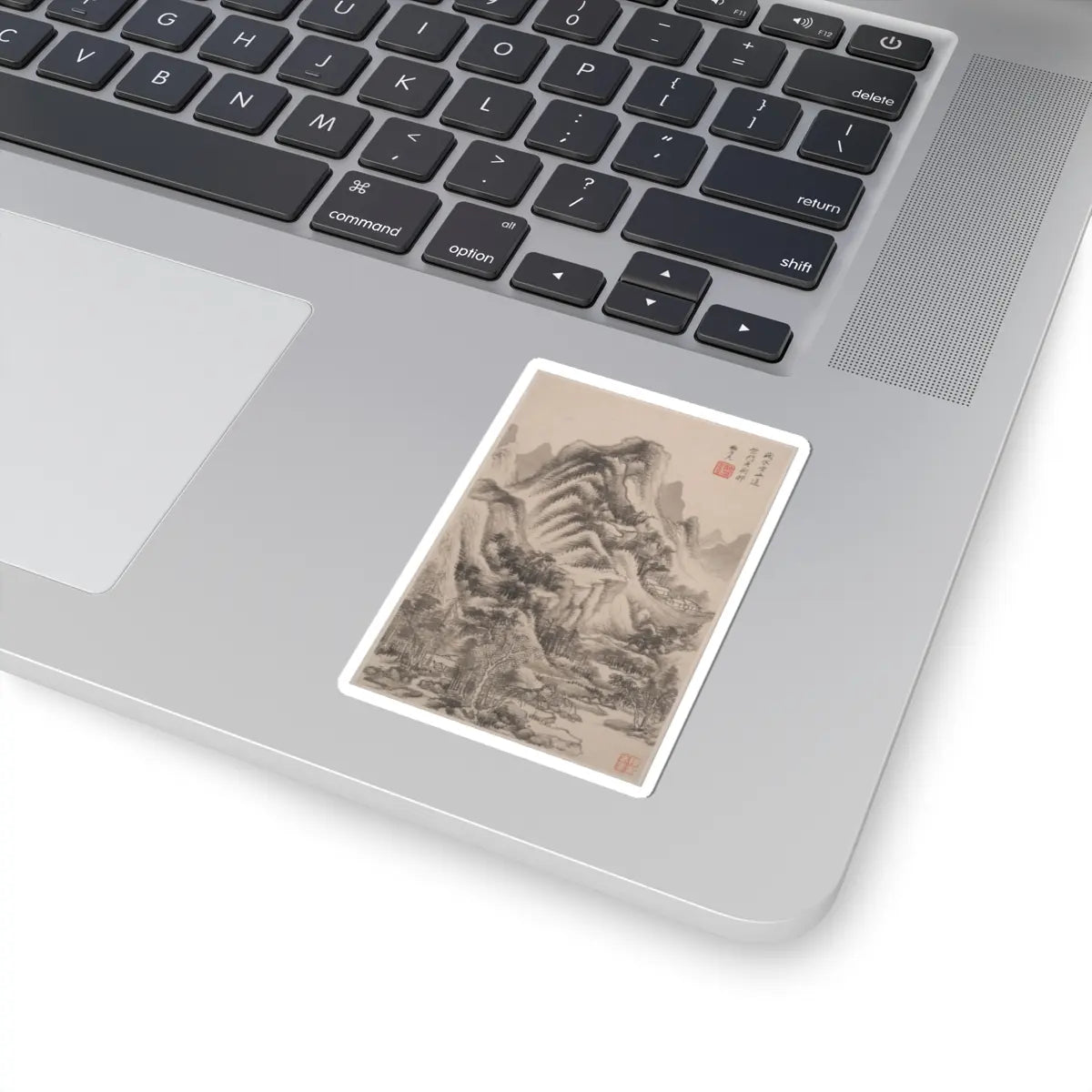 Wang Jian - Landscapes in the styles of old masters - dated 1668 v1 - STICKER Vinyl Kiss-Cut Decal