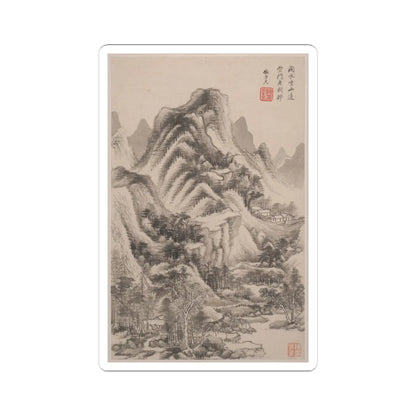 Wang Jian - Landscapes in the styles of old masters - dated 1668 v1 - STICKER Vinyl Kiss-Cut Decal