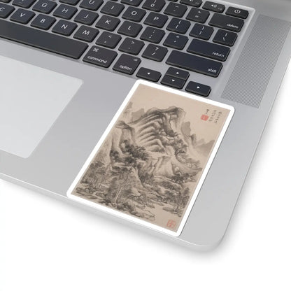 Wang Jian - Landscapes in the styles of old masters - dated 1668 v1 - STICKER Vinyl Kiss-Cut Decal