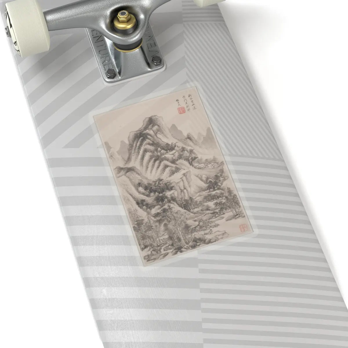 Wang Jian - Landscapes in the styles of old masters - dated 1668 v1 - STICKER Vinyl Kiss-Cut Decal