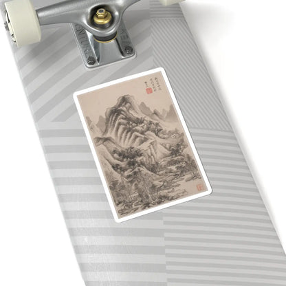 Wang Jian - Landscapes in the styles of old masters - dated 1668 v1 - STICKER Vinyl Kiss-Cut Decal
