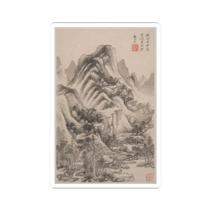 Wang Jian - Landscapes in the styles of old masters - dated 1668 v1 - STICKER Vinyl Kiss-Cut Decal