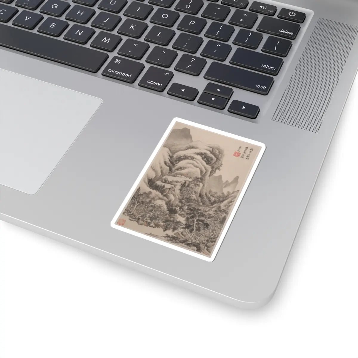 Wang Jian - Landscapes in the styles of old masters - dated 1668 v10 - STICKER Vinyl Kiss-Cut Decal