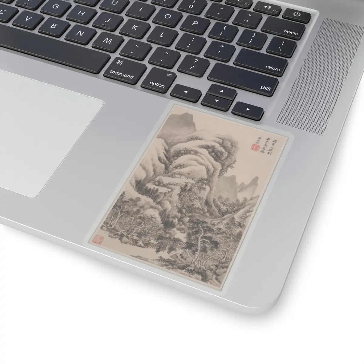 Wang Jian - Landscapes in the styles of old masters - dated 1668 v10 - STICKER Vinyl Kiss-Cut Decal