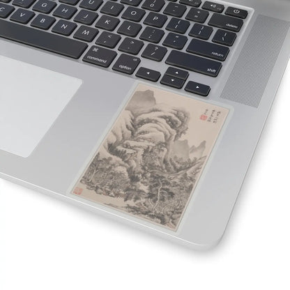 Wang Jian - Landscapes in the styles of old masters - dated 1668 v10 - STICKER Vinyl Kiss-Cut Decal