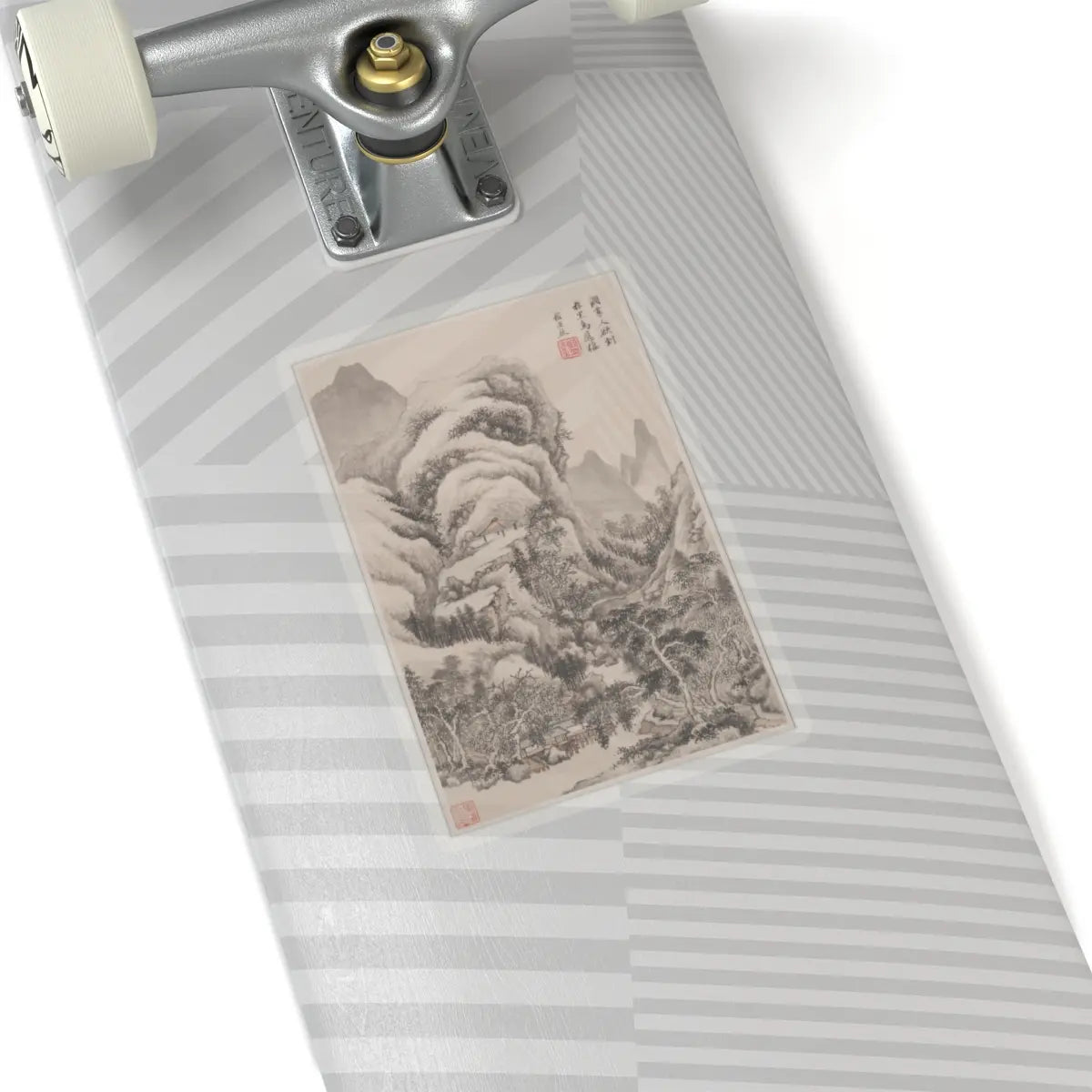Wang Jian - Landscapes in the styles of old masters - dated 1668 v10 - STICKER Vinyl Kiss-Cut Decal