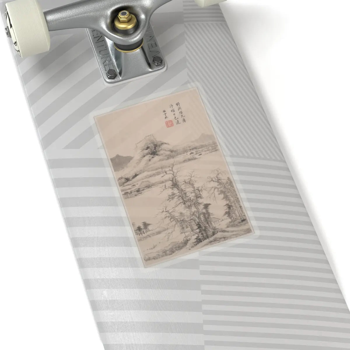 Wang Jian - Landscapes in the styles of old masters - dated 1668 v12 - STICKER Vinyl Kiss-Cut Decal