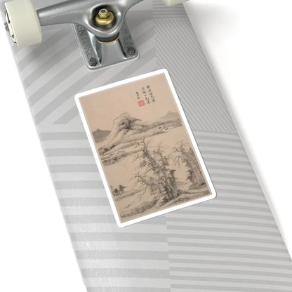 Wang Jian - Landscapes in the styles of old masters - dated 1668 v12 - STICKER Vinyl Kiss-Cut Decal