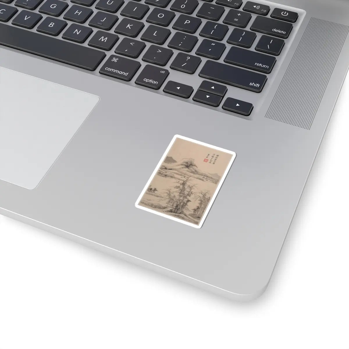 Wang Jian - Landscapes in the styles of old masters - dated 1668 v12 - STICKER Vinyl Kiss-Cut Decal