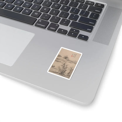 Wang Jian - Landscapes in the styles of old masters - dated 1668 v12 - STICKER Vinyl Kiss-Cut Decal