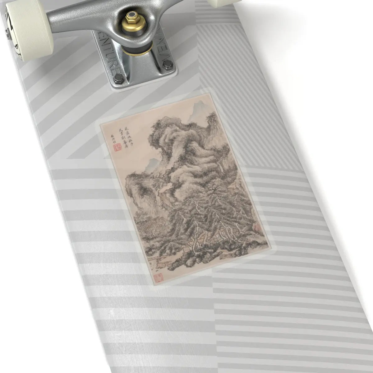Wang Jian - Landscapes in the styles of old masters - dated 1668 v13 - STICKER Vinyl Kiss-Cut Decal