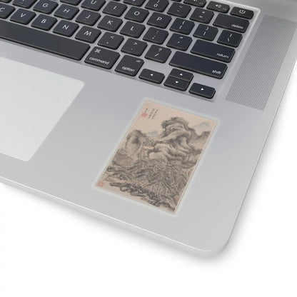 Wang Jian - Landscapes in the styles of old masters - dated 1668 v13 - STICKER Vinyl Kiss-Cut Decal