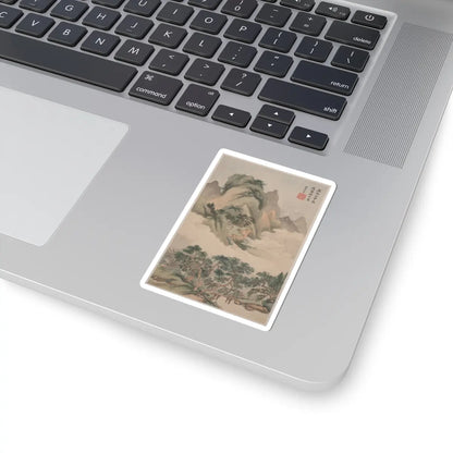 Wang Jian - Landscapes in the styles of old masters - dated 1668 v6 - STICKER Vinyl Kiss-Cut Decal