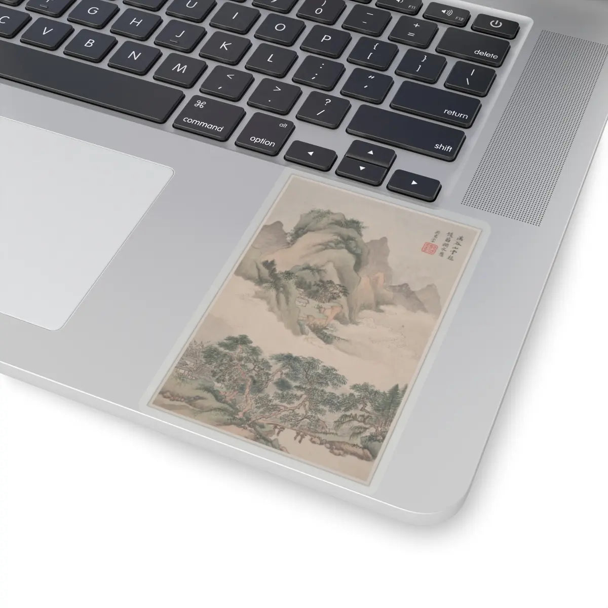 Wang Jian - Landscapes in the styles of old masters - dated 1668 v6 - STICKER Vinyl Kiss-Cut Decal