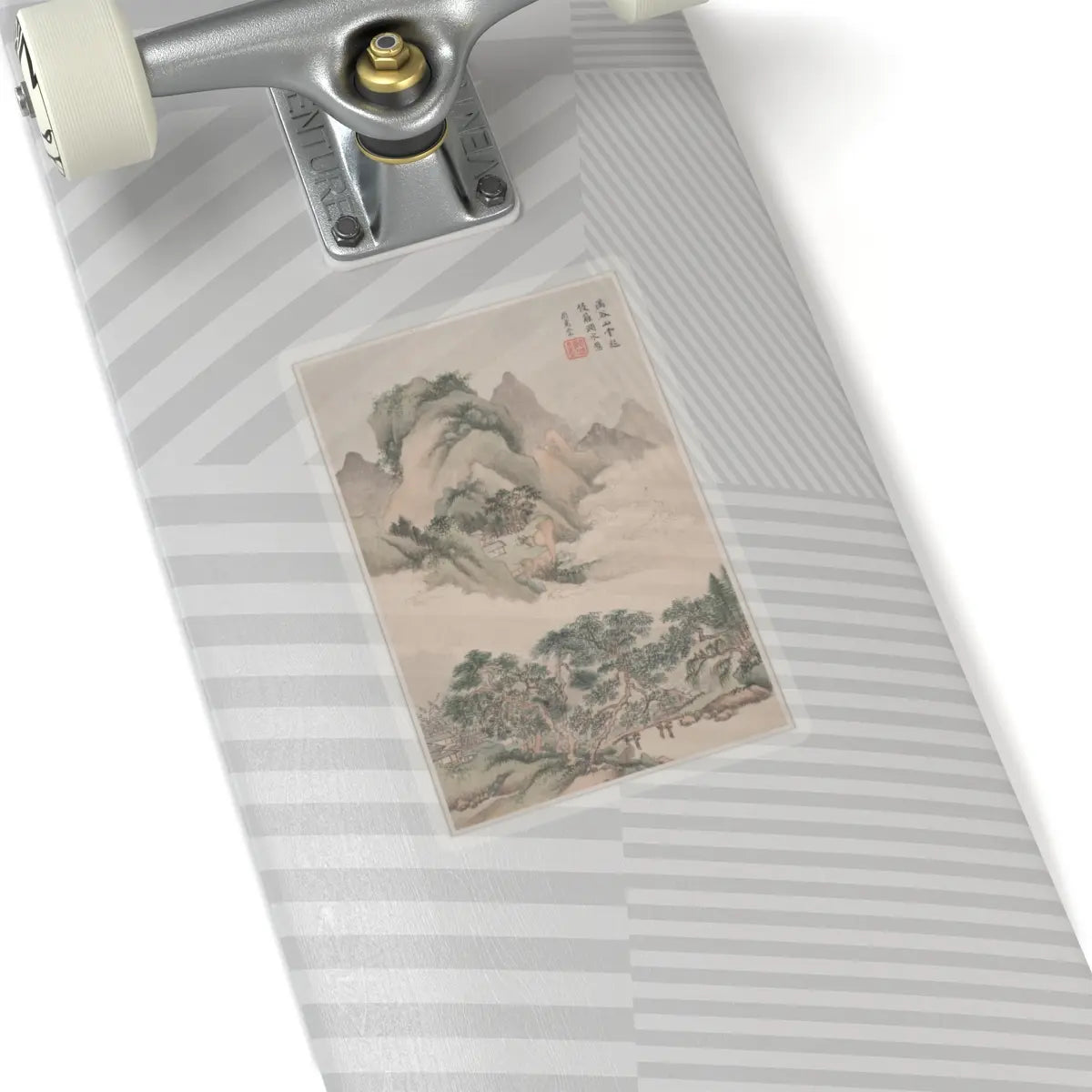 Wang Jian - Landscapes in the styles of old masters - dated 1668 v6 - STICKER Vinyl Kiss-Cut Decal