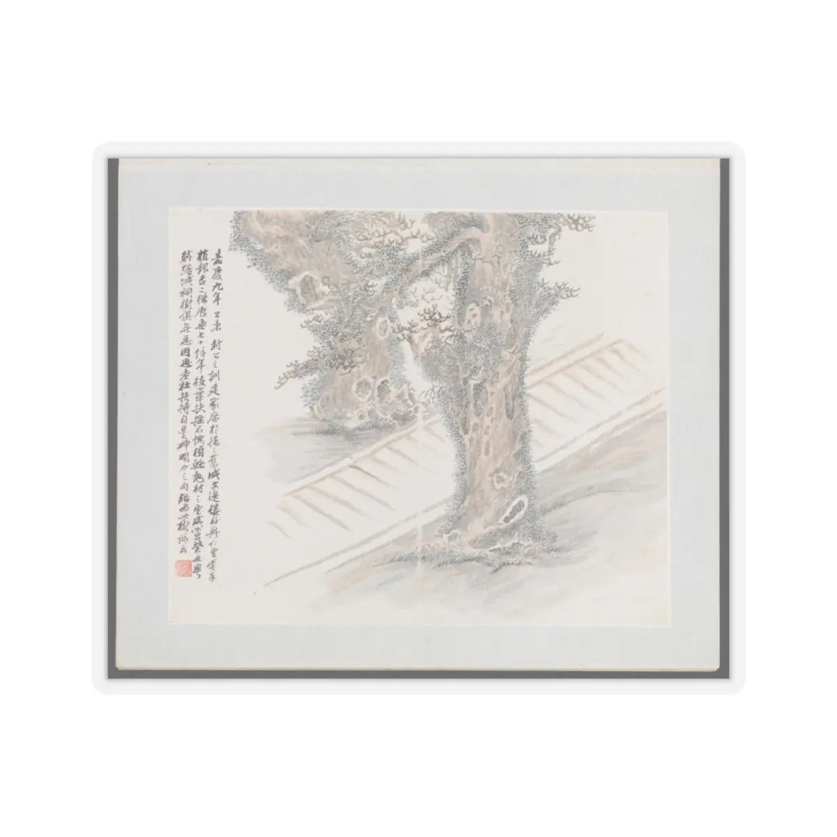 Wang Jun - Ten Sites Associated with Ruan Yuan - dated 1883 v8 - STICKER Vinyl Kiss-Cut Decal