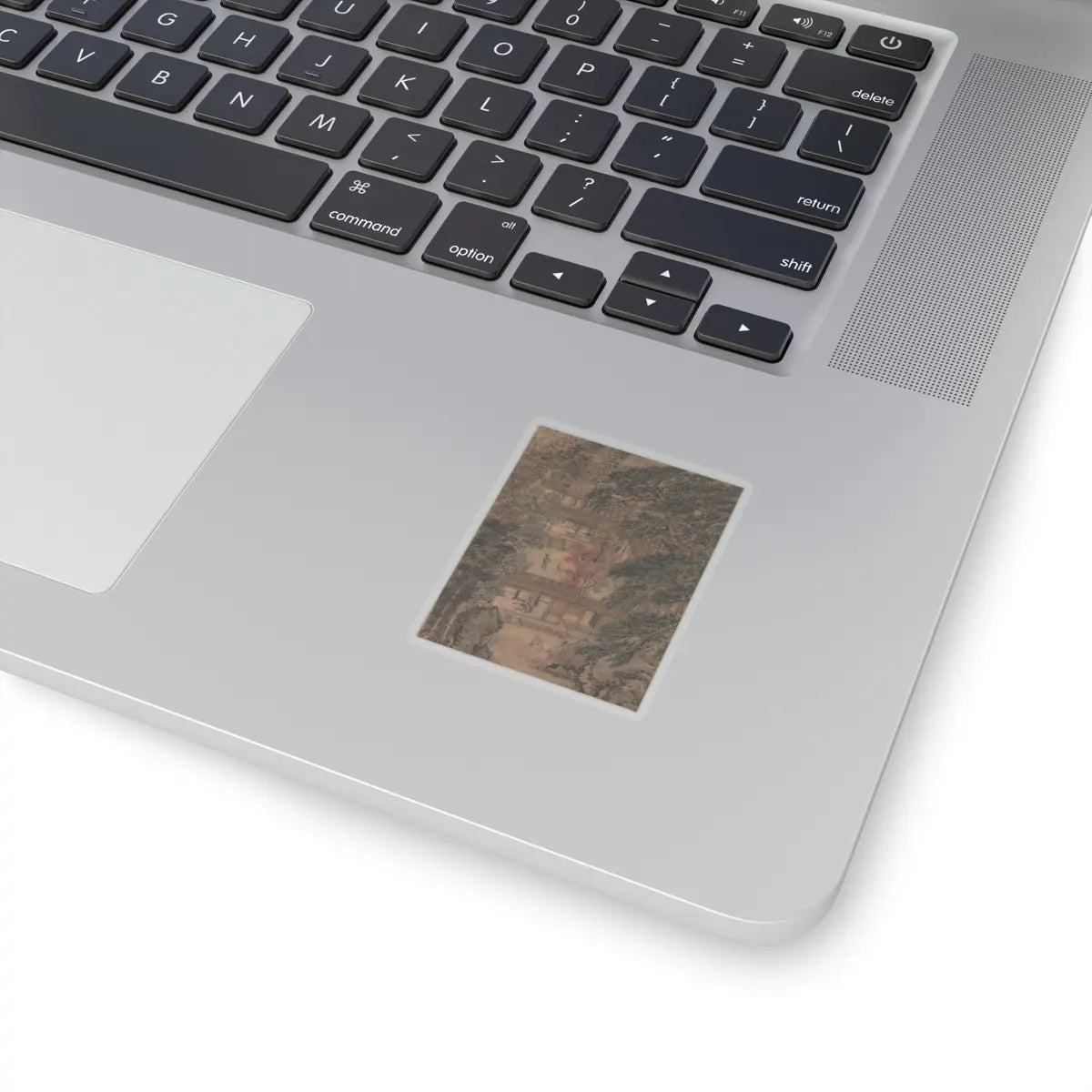 Wang Meng - Simple Retreat - ca. 1370 v4 - STICKER Vinyl Kiss-Cut Decal