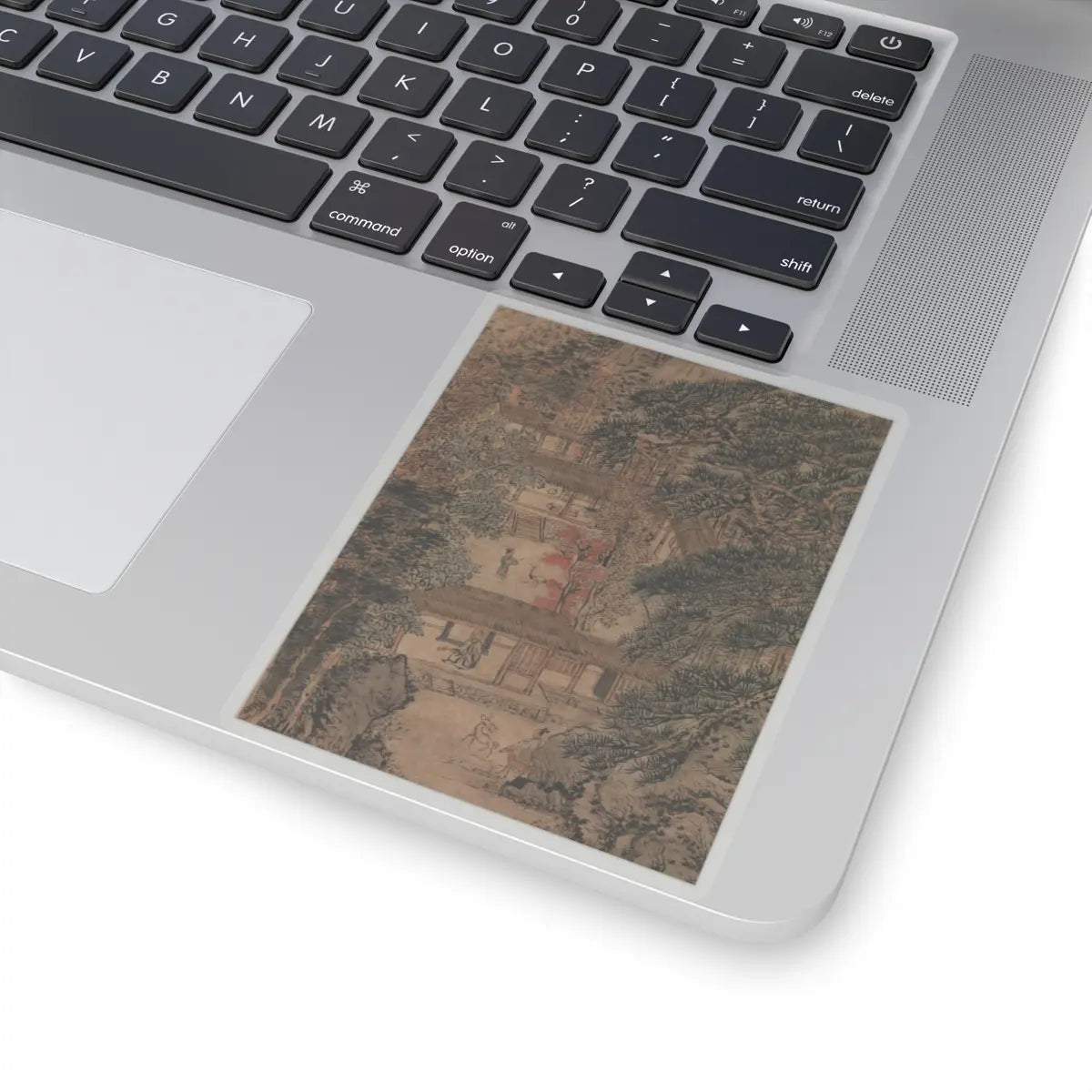 Wang Meng - Simple Retreat - ca. 1370 v4 - STICKER Vinyl Kiss-Cut Decal