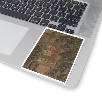 Wang Meng - Simple Retreat - ca. 1370 v4 - STICKER Vinyl Kiss-Cut Decal