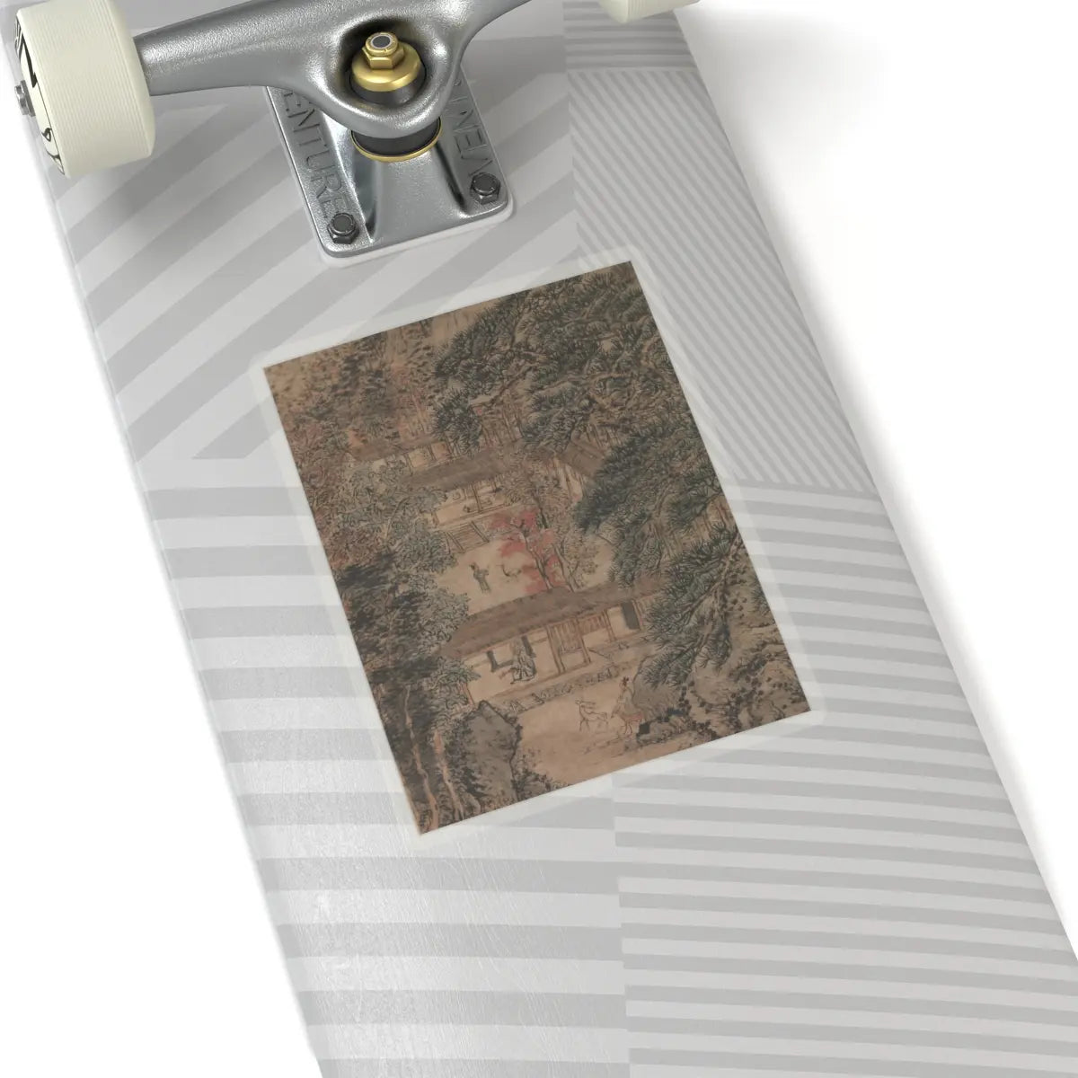 Wang Meng - Simple Retreat - ca. 1370 v4 - STICKER Vinyl Kiss-Cut Decal