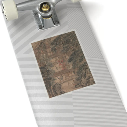 Wang Meng - Simple Retreat - ca. 1370 v4 - STICKER Vinyl Kiss-Cut Decal