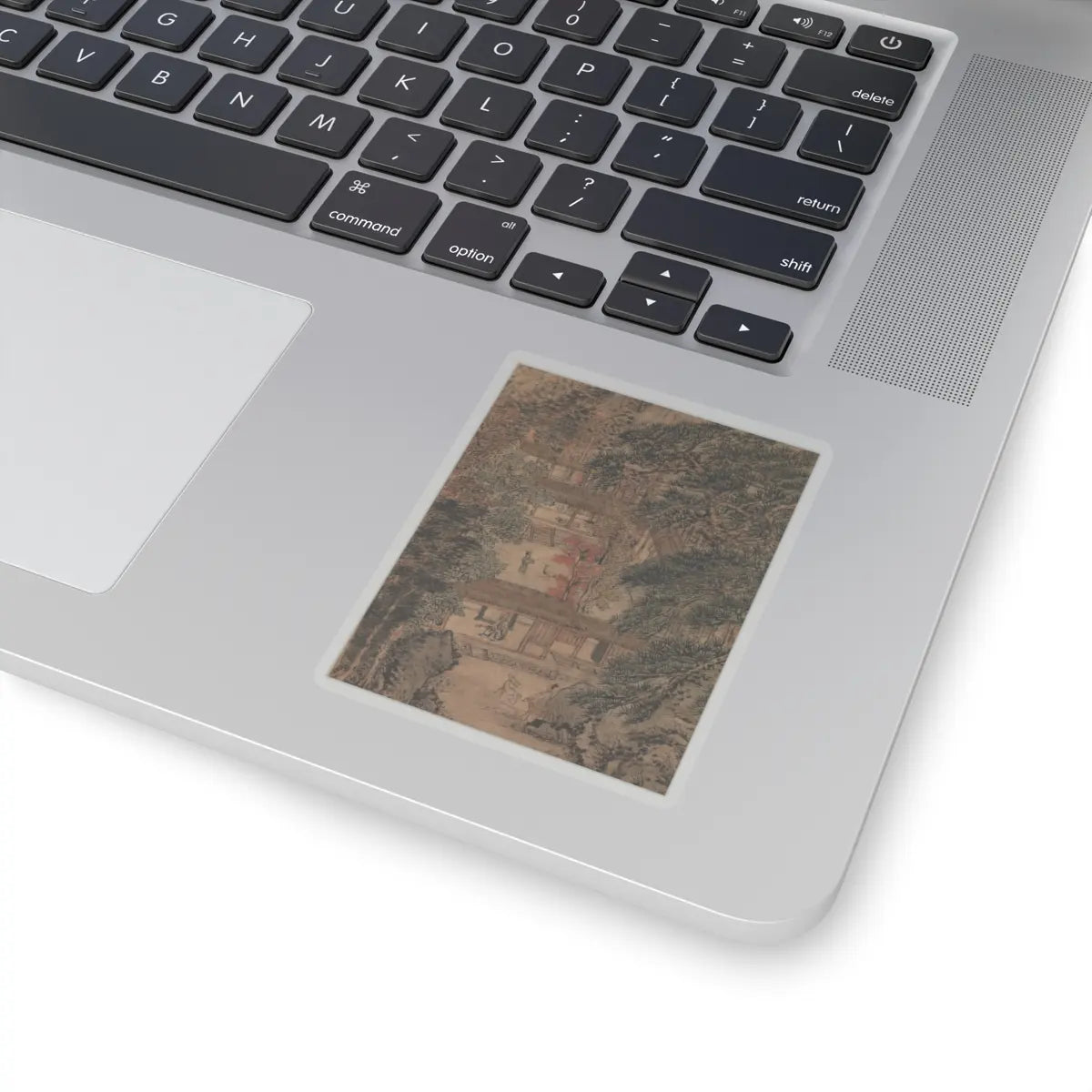 Wang Meng - Simple Retreat - ca. 1370 v4 - STICKER Vinyl Kiss-Cut Decal
